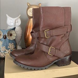 Brown Moto Inspired Boots